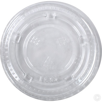 HorecaGold Paper Portion Pot RPET Lid Kraft 50pk 2oz & 4oz