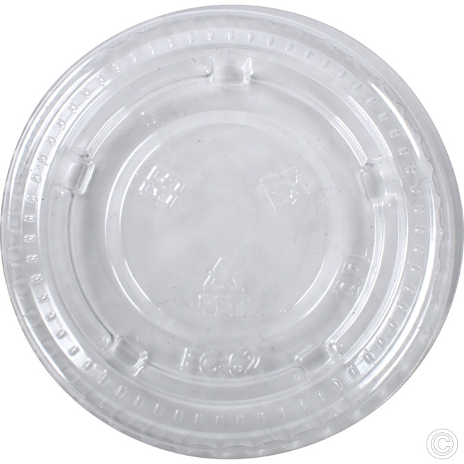 HorecaGold Paper Portion Pot RPET Lid Kraft 50pk 2oz & 4oz image