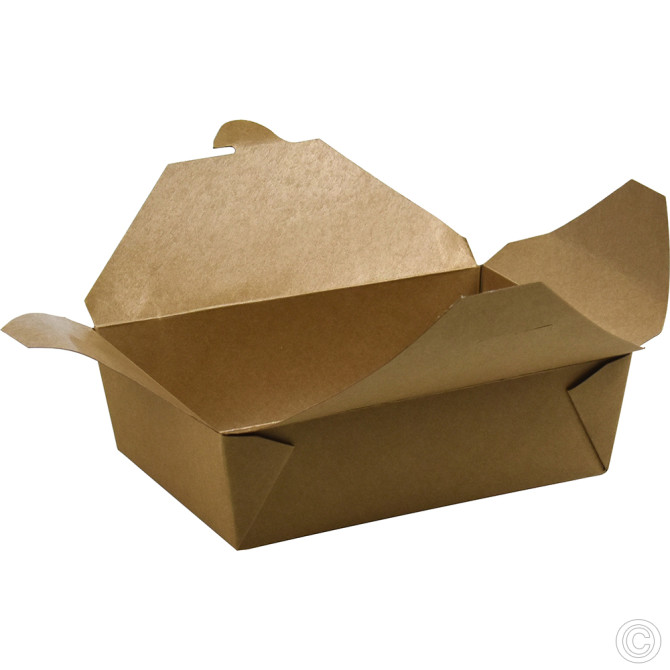 HorecaGold No.3 Snack Box Brown 50pk 2000ml/70oz (218/196x161/140x-65mm) image