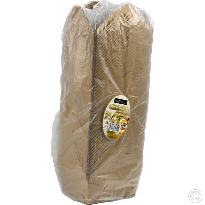 HorecaGold No.8 Snack Box Brown 50pk 1400ml/49oz (174/153x143/120x-65mm) image