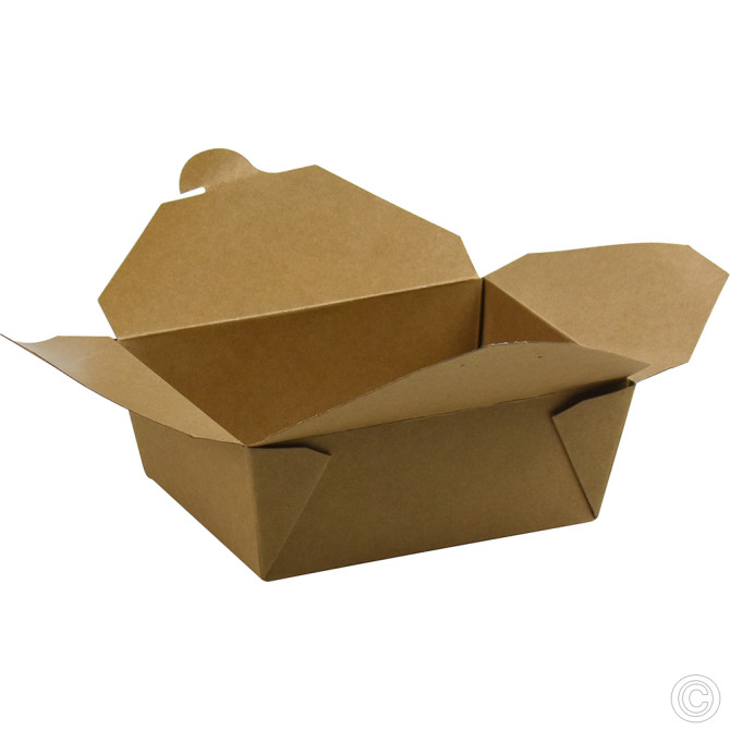 HorecaGold No.8 Snack Box Brown 50pk 1400ml/49oz (174/153x143/120x-65mm) image