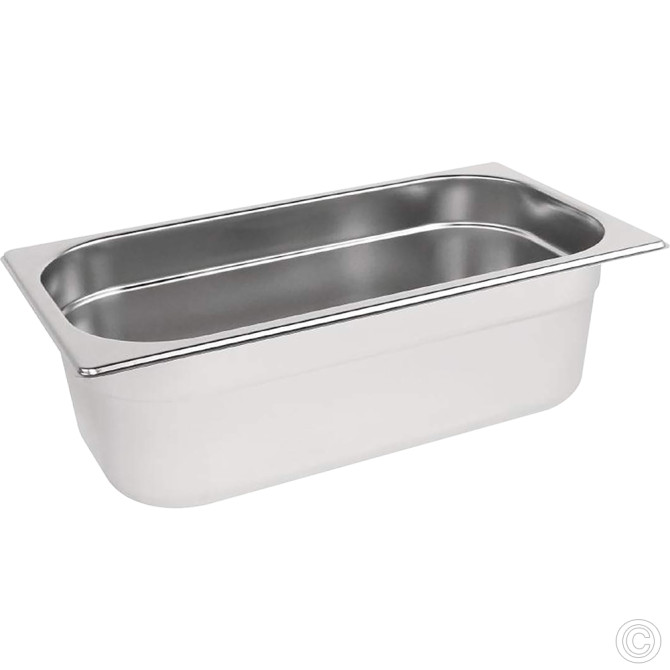 HorecaGold Stainless Steel Gastronorm Container 1/3 100mm Deep image