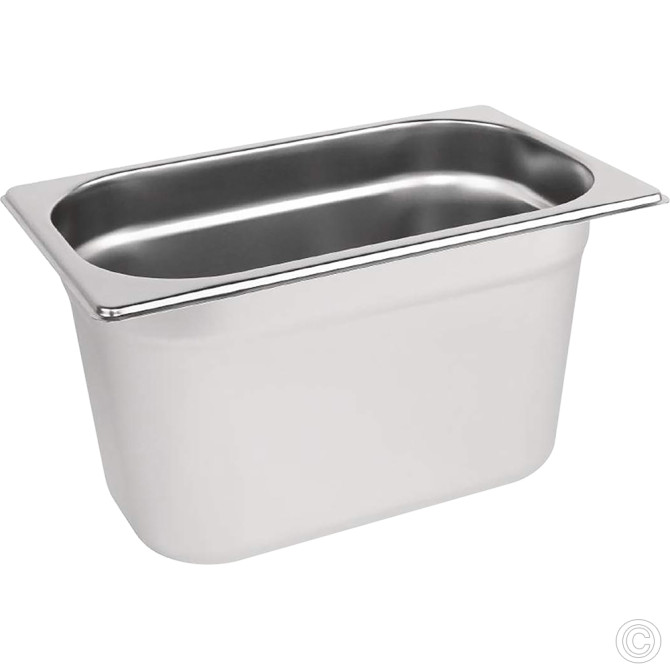 HorecaGold Stainless Steel Gastronorm Container 1/4 150mm Deep image