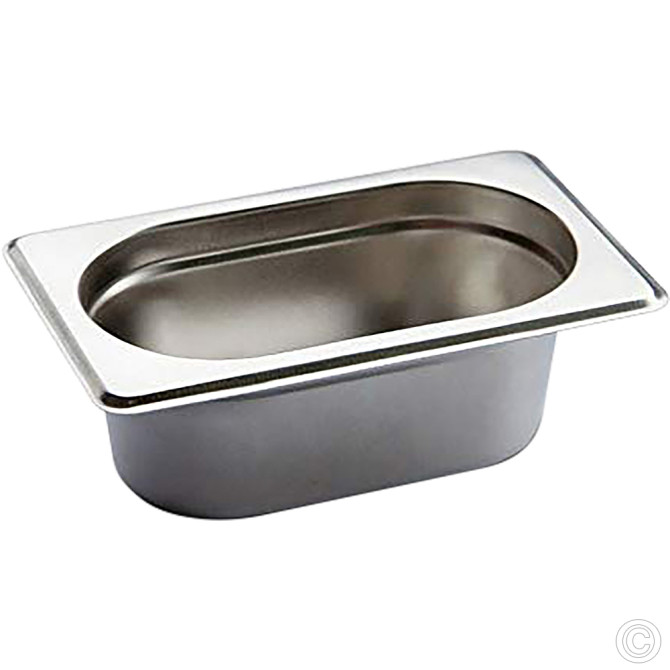 HorecaGold Stainless Steel Gastronorm Container 1/9 65mm Deep image