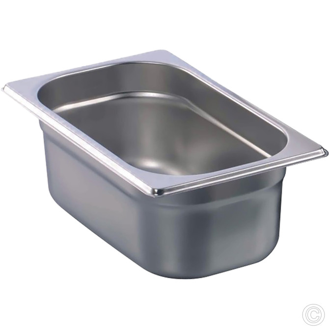 HorecaGold Stainless Steel Gastronorm Container 1/9 150mm Deep image
