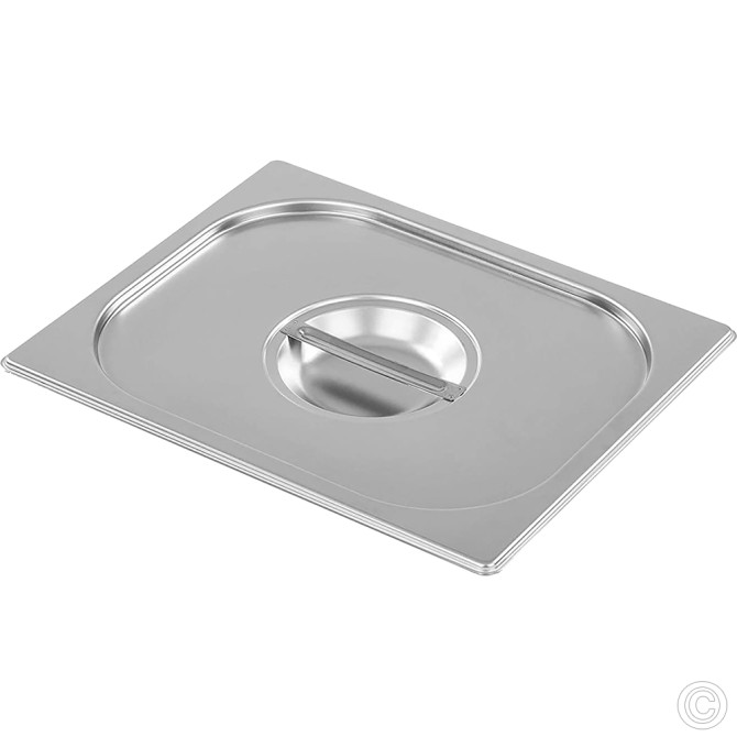 HorecaGold Stainless Steel Gastronorm Container Cover 1/2 265mm SERVEWARE image
