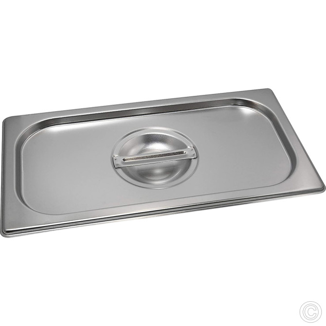 HorecaGold Stainless Steel Gastronorm Container Cover 1/3 176mm image