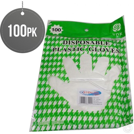 Clear Safe Disposable Gloves 100pack image