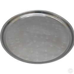 Stainless Steel Round Serving Plate Tray 45cm