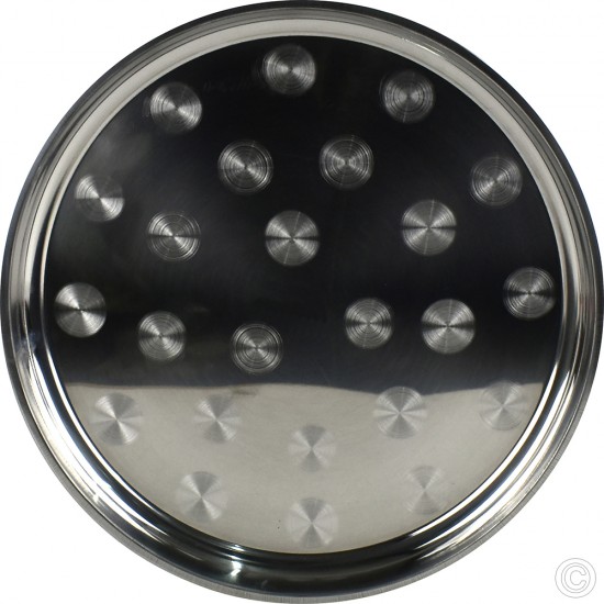 Stainless Steel Round Serving Plate Tray 45cm Serveware image