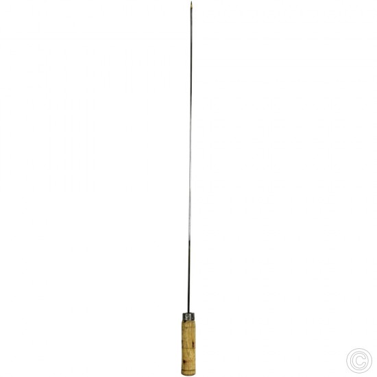 BBQ Skewer 24'' 4mm With Wood Handle BARBECUE image