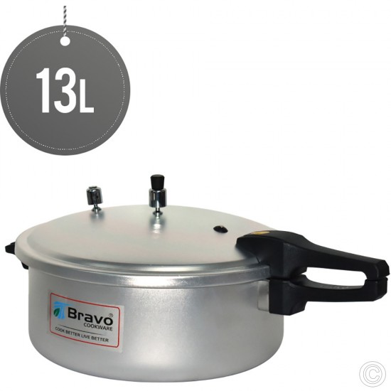Bravo Aluminium Pressure Cooker 13L ALUMINIUM COOKWARE image