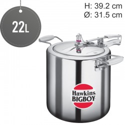 Hawkins BIGBOY 22L Pressure Cooker Xtra Thick Base