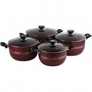 Ashley NS Casserole 22-24-26-28CM RED INDUCTION