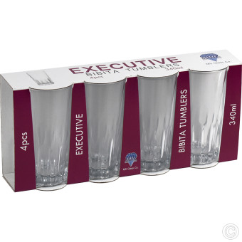 Executive Bibita 4pack Tumblers 320ml