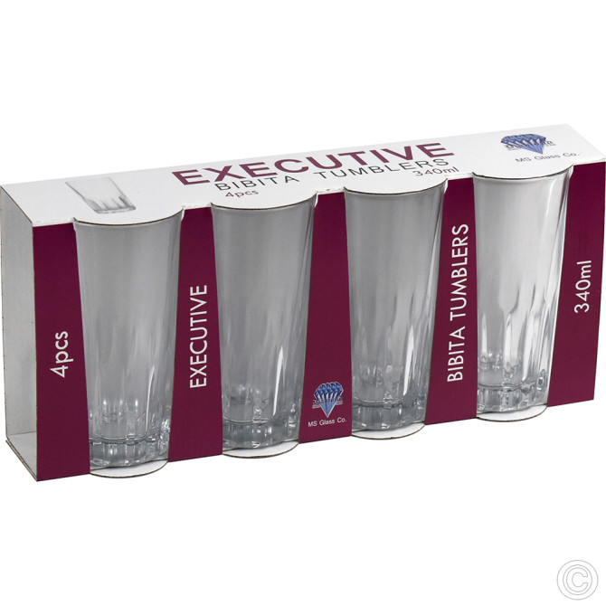 Executive Bibita 4pack Tumblers 320ml GLASSWARE image