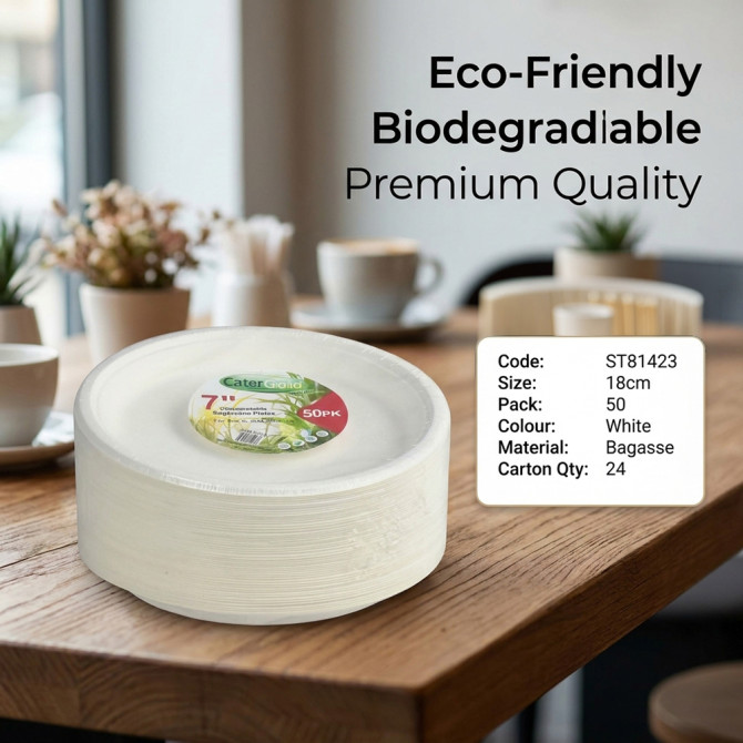 Biodegradeable Bagasse Plates Recyclable 7