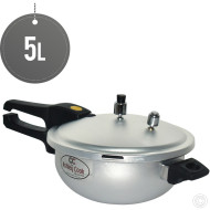 Bravo Aluminium Karahi Pressure Cooker 5L