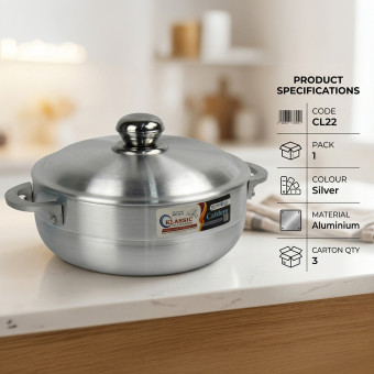 Klassic Caldero Aluminium Casserole Pot 24cm