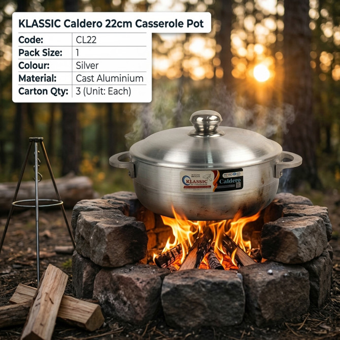 Klassic Caldero Aluminium Casserole Pot 24cm ALUMINIUM COOKWARE image