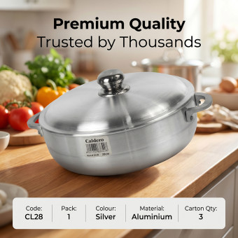 Klassic Caldero Aluminium Casserole Pot 28cm