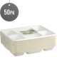 Biodegradeable Bagasse Plates Recyclable 6 Compartment 50pack image