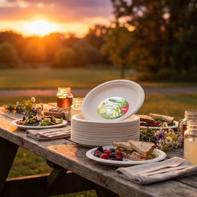 Biodegradeable Bagasse Plates Recyclable 9