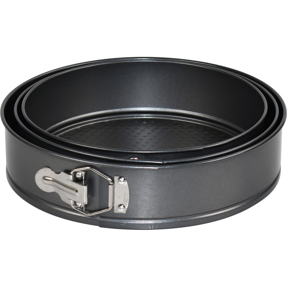 Non Stick Springform Round Cake Tin 3pc Set 24-26-28cm at Trade Price