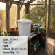 Heavy Duty Plastic Garden Waste Bin With Locking Lid 23L BINS & BUCKETS image