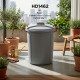 Heavy Duty Plastic Garden Waste Bin With Locking Lid 46L image