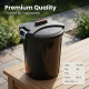 Heavy Duty Plastic Garden Waste Bin With Locking Lid 46L BINS & BUCKETS image
