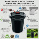 Heavy Duty Plastic Garden Waste Bin With Locking Lid 46L BINS & BUCKETS image