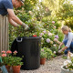 Heavy Duty Plastic Garden Waste Bin With Locking Lid 75L BINS & BUCKETS image
