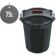 Heavy Duty Plastic Garden Waste Bin With Locking Lid 75L BINS & BUCKETS image