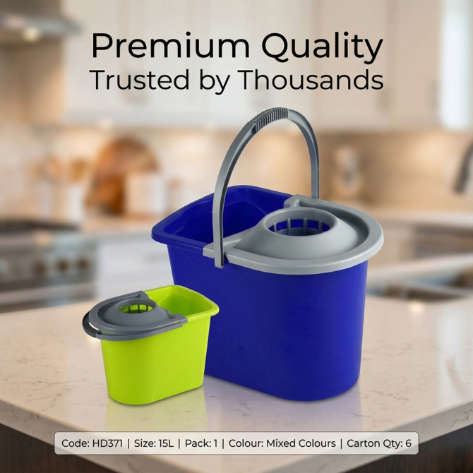 Plastic Mop Bucket 15L image