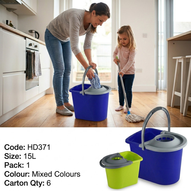 Plastic Mop Bucket 15L image