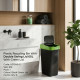 Plastic Recyling Bin With Double Swing Lid 60L With Green Lid BINS & BUCKETS image