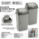 Plastic Swing Bin 18L for Home & Kitchen Rubbish Bins & Buckets image