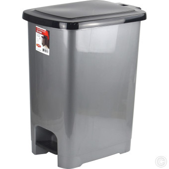 Slim Pedal Bin Plastic 60L
