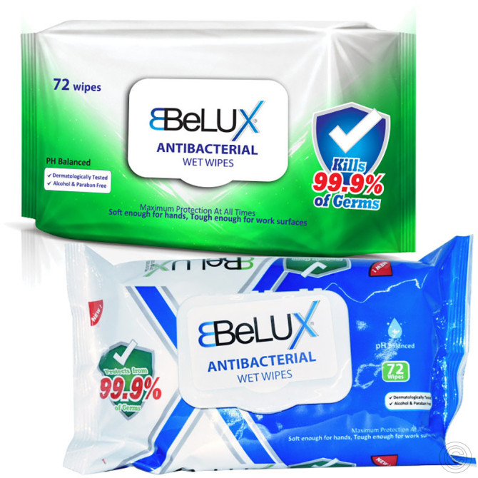 Belux Anti-Bacterial Wet Wipes 72pcs CLEANING PRODUCTS, CLEANING PRODUCTS image