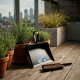 Black Galvanised Metal Dustpan