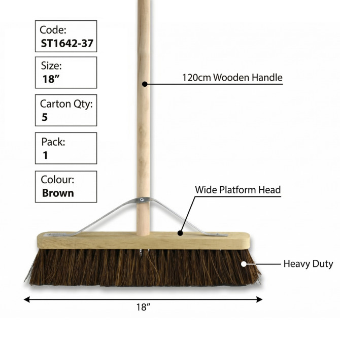 Bassine Platform Broom 18 CLEANING PRODUCTS, BROOMS image