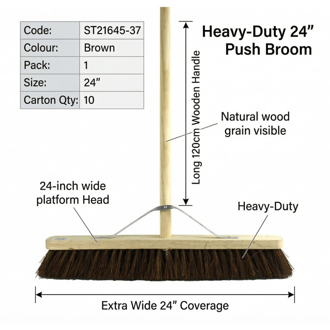 Bassine Platform Broom 24 CLEANING PRODUCTS, BROOMS image