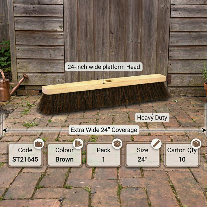 Bassine Platform Broom Head 24 CLEANING PRODUCTS, BROOMS image