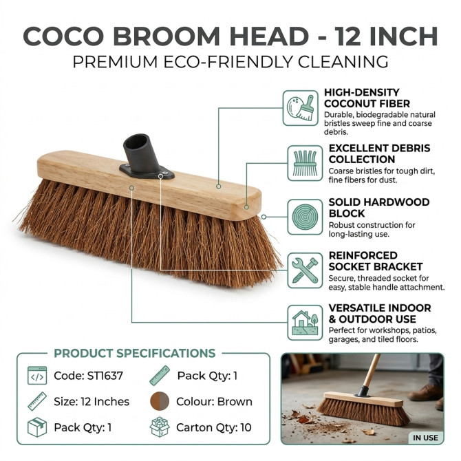 Coco Broom Head 12