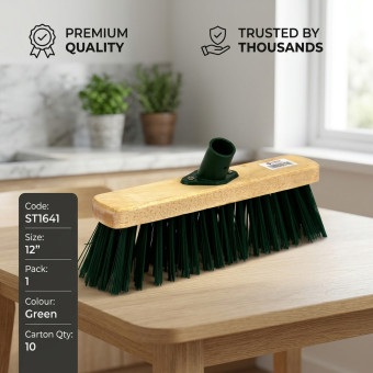 PVC Broom Head Green 12