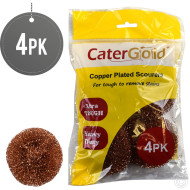 CaterGold Copper Plated Scourers 4pack