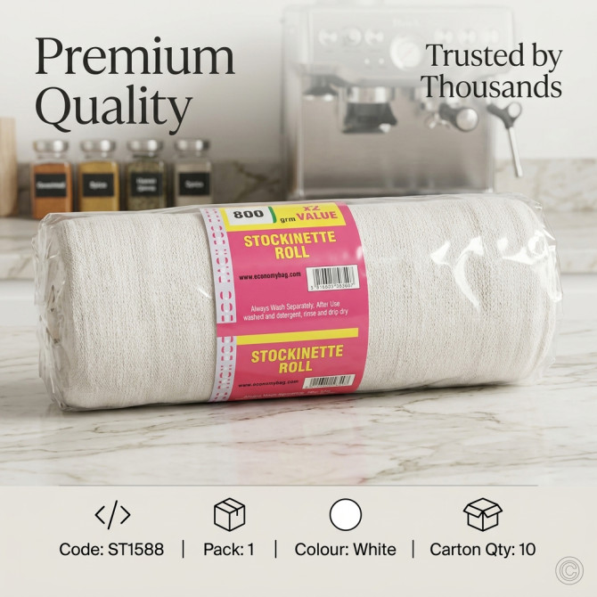 Cotton Stockinette Roll Polishing Cloth 800gm image