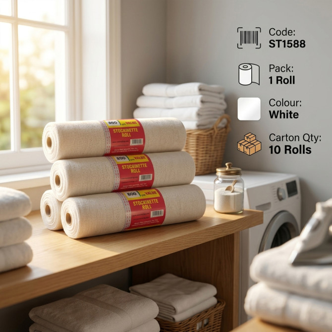Cotton Stockinette Roll Polishing Cloth 800gm image