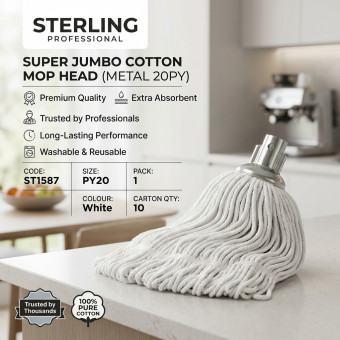 Super Jumbo Cotton Mop Head Metal 20PY